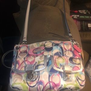 Coach purse - multicolored